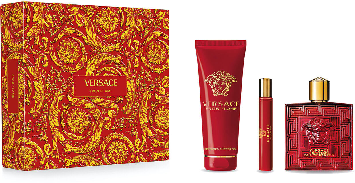 Versace Eros Flame EDP Gift Set for Men (3PC)