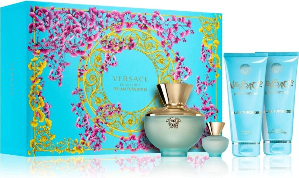 Dylan Turquoise Eau de Toilette Gift Set (4PC) for women - Perfume Planet 