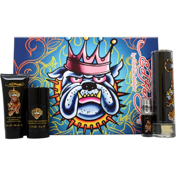 Ed Hardy Eau de Toilette for Men Gift Set (4PC) - Perfume Planet 